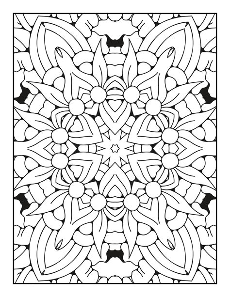 Premium Vector Mandala Coloring Page For Adults And Hand Drawn