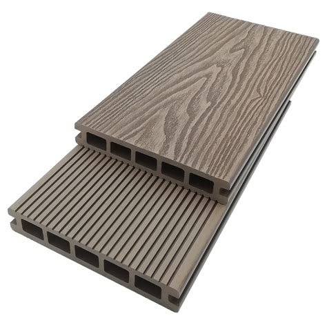 New Technology WPC 3D Embossed Composite Decking Plank Composite Deck