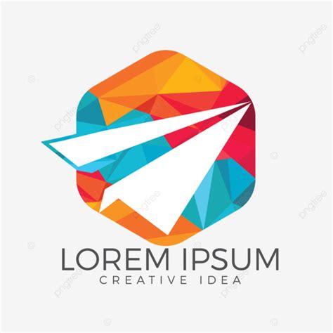 Paper Plane Logo Design, Modern, Set, Illustration PNG and Vector with ...