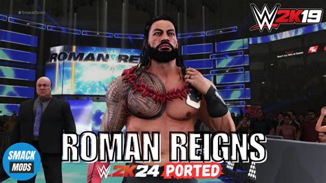 Roman Reigns 24 Attire With Updated GFX WWE 2K19 PC Mods YouTube