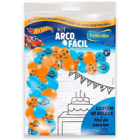 Kit Arco Fácil Hot Wheels unidade Festcolor Rizzo Rizzo Embalagens