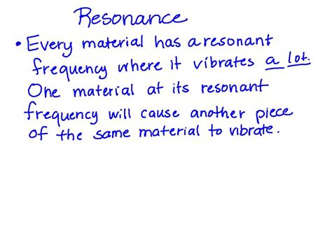 Resonance - 8th Grade Physical Science