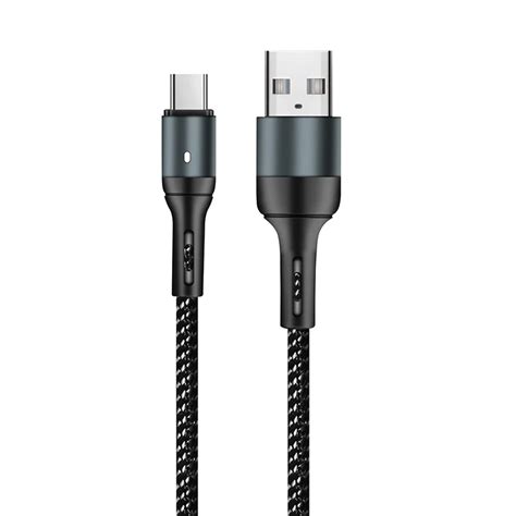 Fast Charging Usb To Type C Black Nylon Data Cable 1 M Data Cable Buy