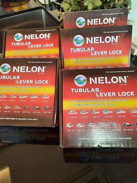 Nelon Tubular Lever Lock Furniture Home Living Security Locks