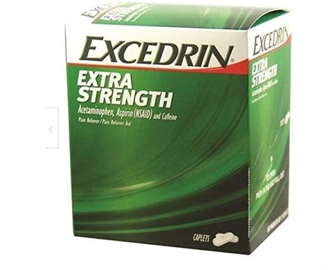 Excedrin Extra Strength Coated Tablets 50 Two Packsbox Strength