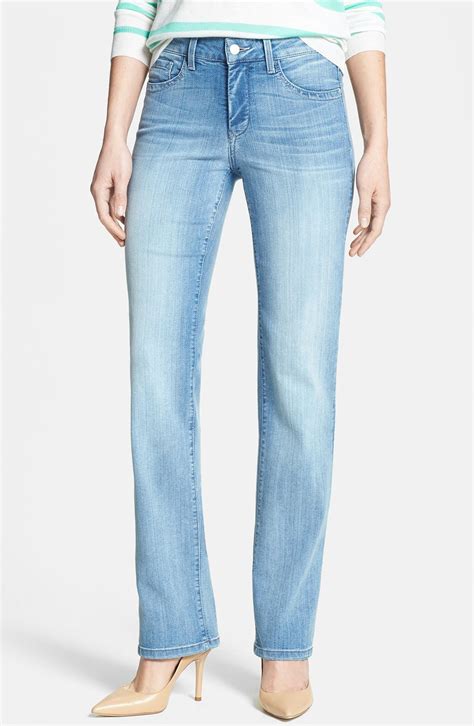 Nydj Marilyn Stretch Straight Leg Jeans Manhattan Beach Petite