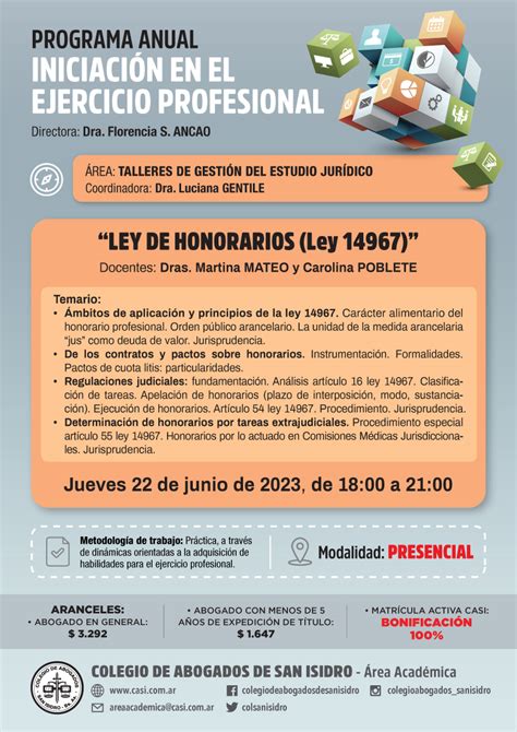 Ley De Honorarios Ley Iniciaci N En El Ejercicio Profesional