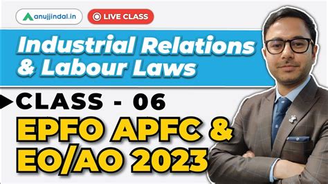 APFC Industrial Relation Live Class 2023 UPSC APFC Revision Class