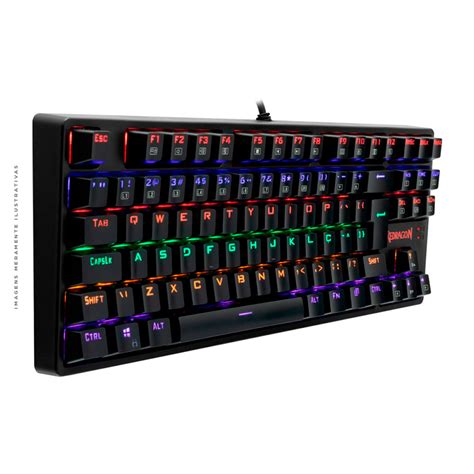 Teclado Mec Nico Gamer Redragon Daksa K R Pt Blue