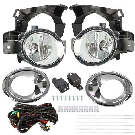 Genrics Pcs Fog Lights Assembly Replacement For Nissan