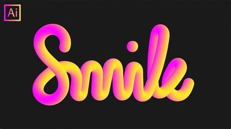 How To Make D Effect Lettering In Illustrator Using Blend Tool