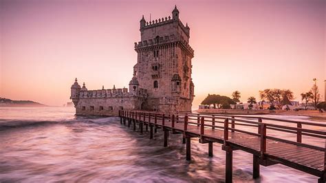 HD wallpaper: architecture, tower, castle, Torre de Belém, Portugal ...