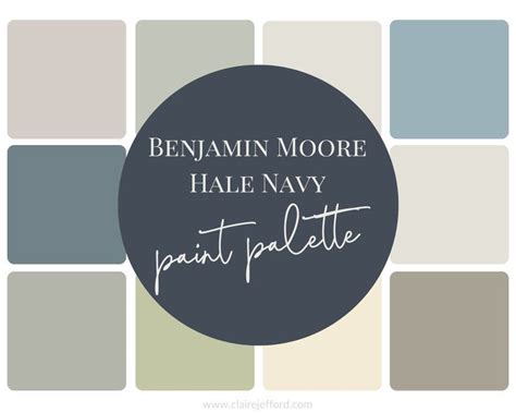 Hale Navy By Benjamin Moore Perfect Paint Palette Digital Etsy