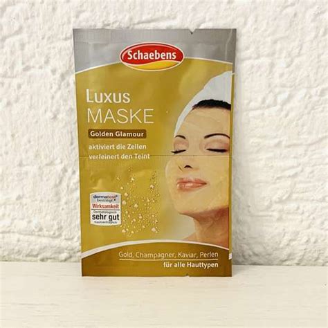 Test Maske Schaebens Luxus Maske Golden Glamour Pinkmelon