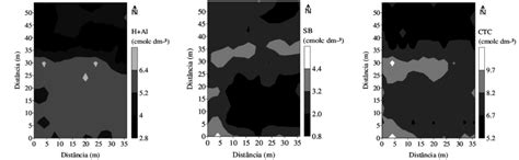 Mapas Tem Ticos Da Distribui O Espacial Dos Atributos H Al Sb E T Do