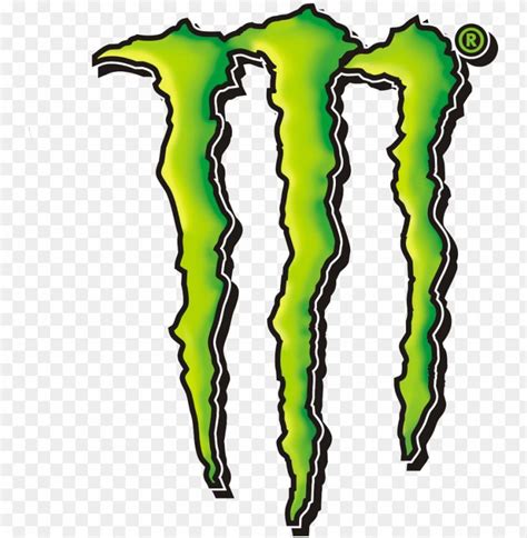 the monster logo is green and black