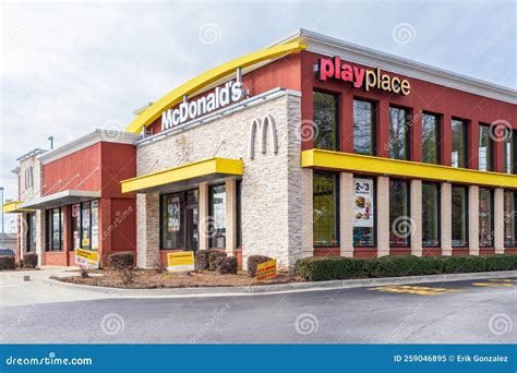 Exterior Facade of Mcdonalds Restaurant in Buford, Atlanta Editorial ...