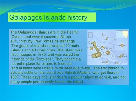 Galapagos Islands Galapagos Islands history The Galapagos Islands