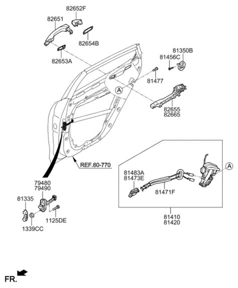 F Genuine Kia Door Outside Handle Assembly