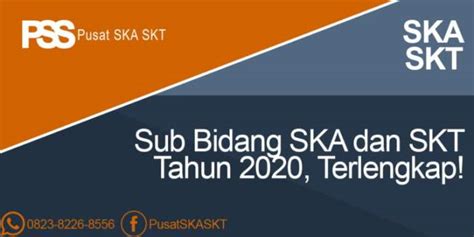 Daftar Kode Sub Bidang Ska Dan Skt Panduan Lengkap