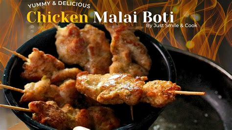 Chicken Malai Boti Recipe Easy Tasty Shallow Fry Malai Boti Recipe