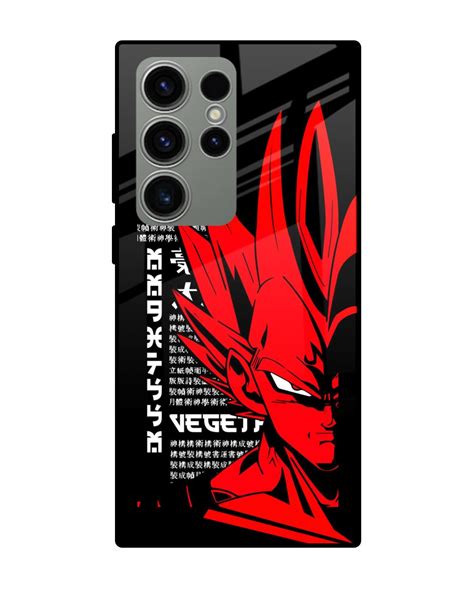 Buy Red Vegeta Premium Glass Case For Samsung Galaxy S23 Ultra 5G