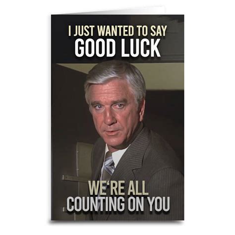 Airplane Good Luck Card Shady Front