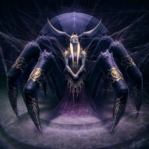 Lolth Goddess Of The Drow And Spider Queen Character From The Dandd Universe Nick Deligaris