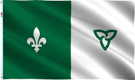 Rhunt Franco Ontarian Flag Large 3x5 Ft Moderate