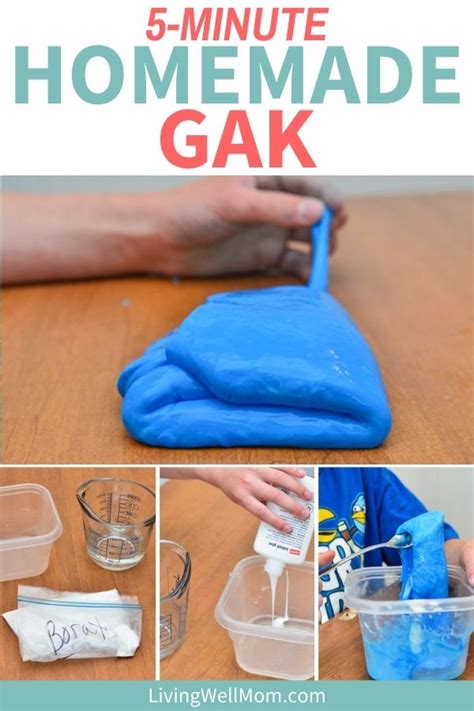 Homemade Gak In Less Than 5 Minutes Step By Step Tutorial