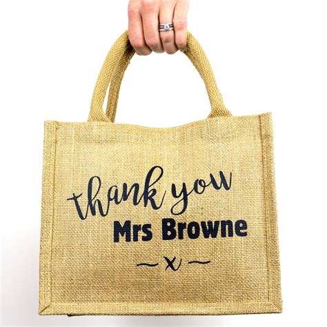 Personalised Thank You T Bag Personalised T Stickerscape