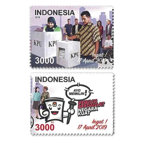 Indonesia Stamp 2019 Elections Houseofstamp Thai Stamps USA