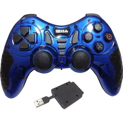 Ripley Mando InalÁmbrico Seisa Para Pc Ps2 Ps3 Xbox Android Tv Box Azul