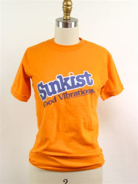 Sunkist Good Vibrations Orange Vintage T Shirt Singl Gem