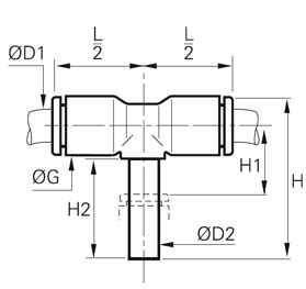 3188 04 00 Equal And Unequal Plug In Branch Tee Hydradyne LLC