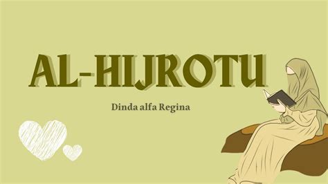 Al Hijrotu Merdu Cover By Dinda Lirik Arab Dan Latin Youtube