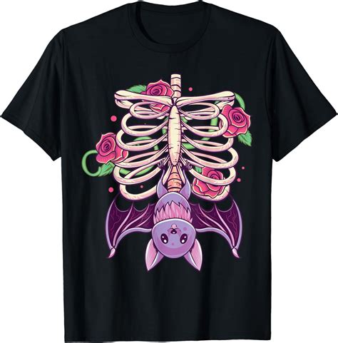 Buy Witchy Pastel Goth Rib Cage Bat Nu Goth Aesthetic Creepy Bat T