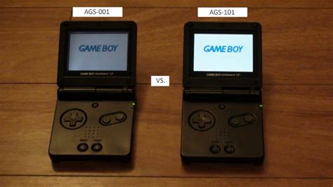 Let S Compare The Game Boy Advance SP AGS 001 To The AGS 101 YouTube