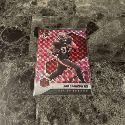 Panini Mosaic Pink Camo Prizm Rob Gronkowski Tampa Bay