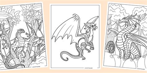 Wings Of Fire Coloring Pages(20+ free printable coloring pages) | Cute ...