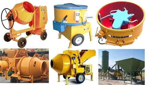 Different Types Of Concrete Mixer Or Concrete Mixing Machines