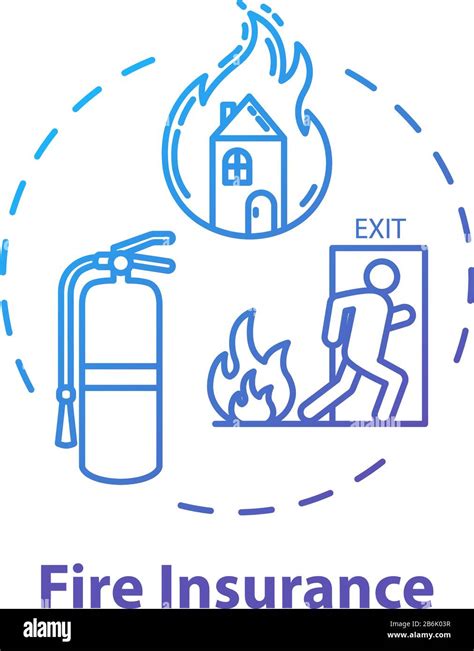 Fire Insurance Concept Icon Rescue From Flame Homeowner Policy