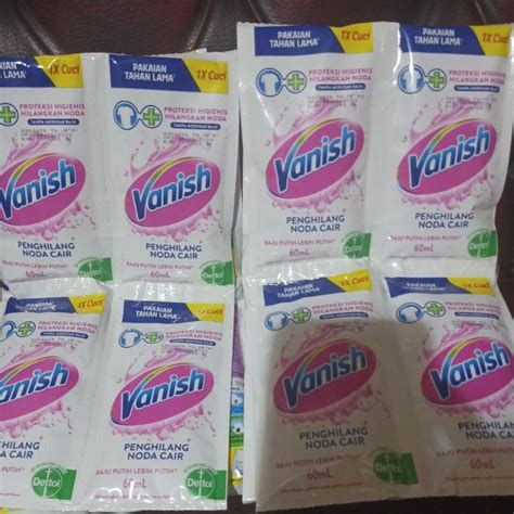 Vanish Putih Penghilang Noda Cair Sachet 60ml X 10 Vanish Cair 60ml X