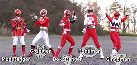 Red and White Sentai: List of Gokaiger Previous Sentai Transformation and Power