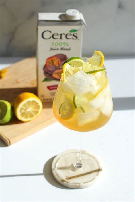 Passion Fruit Spritzer Recipe Ceres Juices