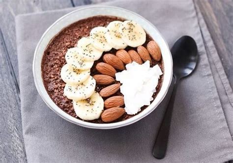 Porridge Banane Beurre De Cacahu Tes Oatmeal Id Es Aux Flocons D