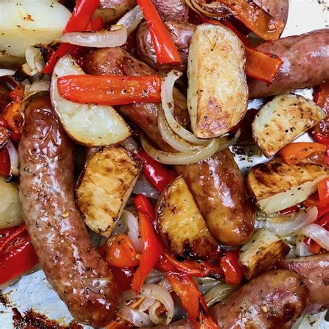 Italian Sausage Potatoes Peppers And Onions Casserole At Jeanne Trevino