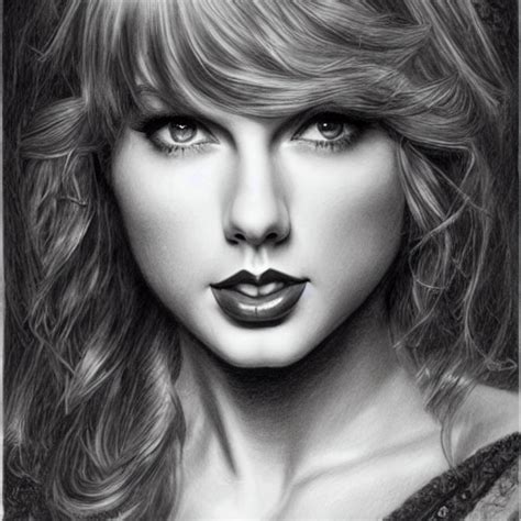 Taylor Swift Drawing In Pencil