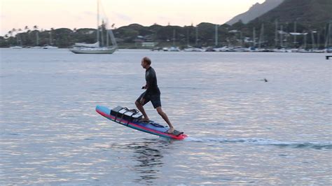 Diy E Foil Efoil Electric Hydrofoil First Test Run Youtube