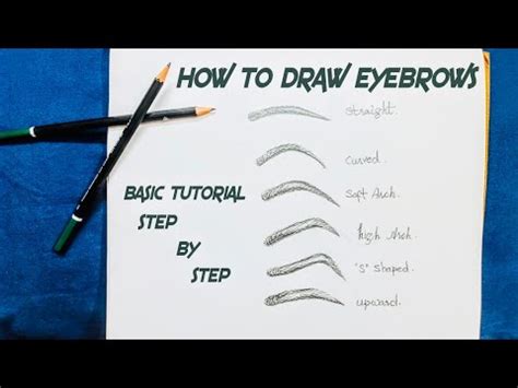 How To Draw Eyebrow Eyebrow Sketching Eyebrow Basic Tutorial Step